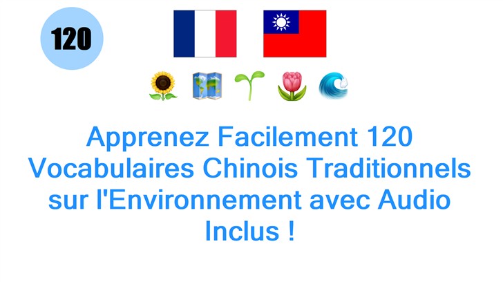Apprenez Facilement 120 Vocabulaires Chinois Traditionnels sur lEnvironnement avec Audio Inclus !